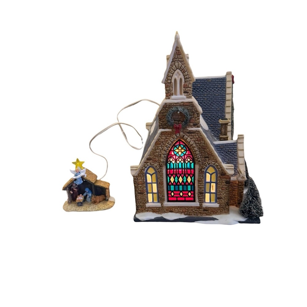 Dept 56 "Church of the Holy Lights" #59206 Christmas in the City Retired Read